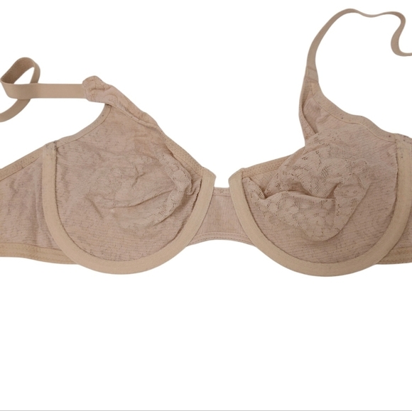 WACOAL 32D Underwire Bra Halo Lace Convertible Underwire Natural Nude - Picture 3 of 9